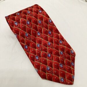 Robert Talbott Red and Blue Patterned Tie
